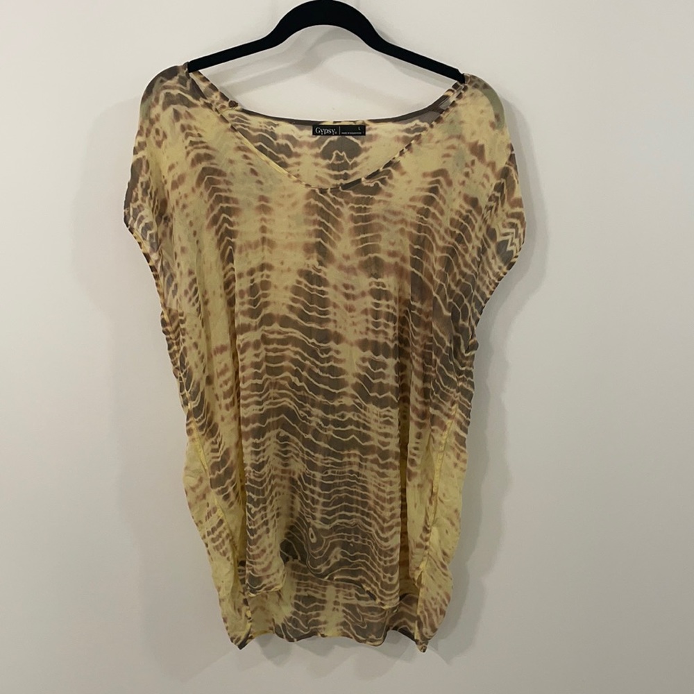 Gypsy Silk Tie-Dye Top